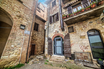 Fototapeta na wymiar Picturesque corner in Montepulciano