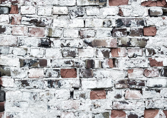 Old rustick brickwall background with different bricks