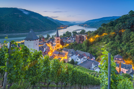 Bacharach on the River Rhine, Rhineland Palatinate, Germany