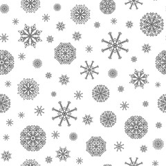 Winter Holiday vector background with snow.