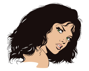 Portrait of a beautiful girl.