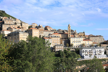 Fototapeta na wymiar Historic town on Corsica Island, France