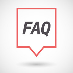 Isolated tooltip with    the text FAQ