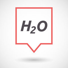 Isolated tooltip with    the text H2O