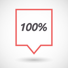 Isolated tooltip with    the text 100%