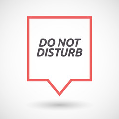 Isolated tooltip with    the text DO NOT DISTURB