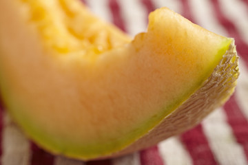 wedges of fresh cantaloupe