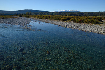the pristine Haupiri River, New Zealand