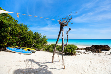 Idyllic beach in Africa