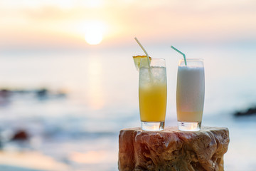 Two exotic cocktails