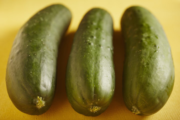 fresh whole cucumbers