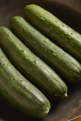 fresh whole cucumbers