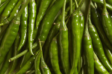 small green hot peppers