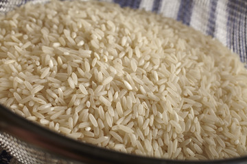uncooked, long grain white rice