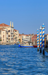 Grand Canal in Venice, sunny day