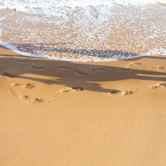 Footprints in the sand