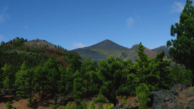 Pan of the famous trekking path "Ruta de los vulcanos" , taken in the south of la Palma nearby Los Canarios.