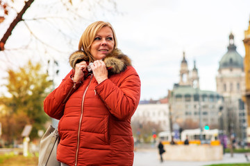 Nice woman on the street 