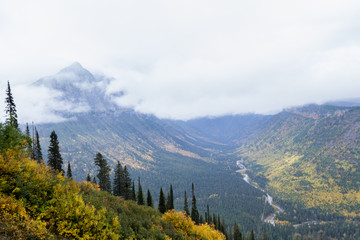 Autumn mountain landcape