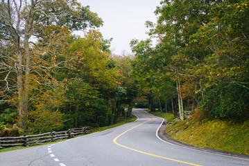 Fototapeta premium The road to Grandfather Mountain, at Grandfather Mountain, North