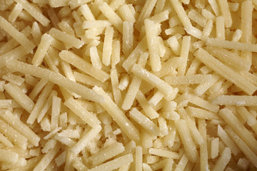 Shreds of Parmesan cheese