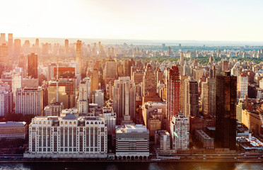 Aerial view of the New York City skyline