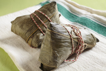 Chinese stuffed bamboo leaves