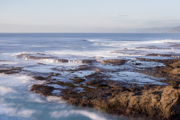 relaxing coastal scene