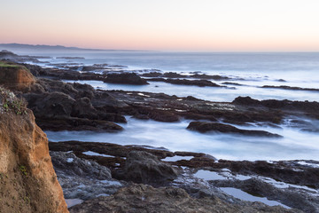 relaxing coastal scene