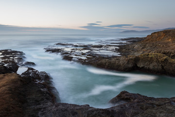 relaxing coastal scene