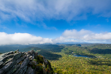 View of the Blue Ridge Mountains and Grandfather Lake from Grand