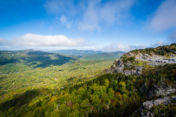 Naklejka premium View of the Blue Ridge Mountains from Grandfather Mountain, Nort