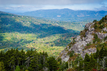 View of the Blue Ridge Mountains from Grandfather Mountain, Nort