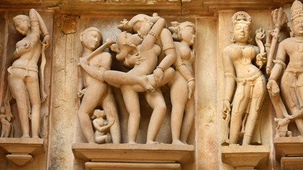 Fototapeta na wymiar Lakshmana Temple, Khajuraho, India