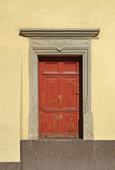 Fototapeta premium Old door in Kezmarok. Slovakia