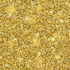 Gold glitter texture . Design element. Vector illustration