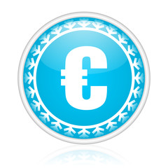 Christmas design blue vector web icon.