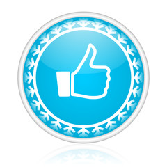 Christmas design blue vector web icon.