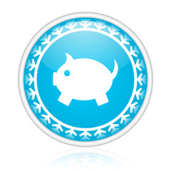 Christmas design blue vector web icon.