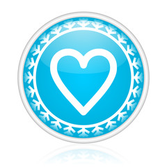 Christmas design blue vector web icon.