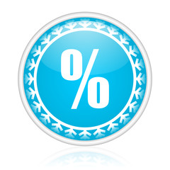 Christmas design blue vector web icon.