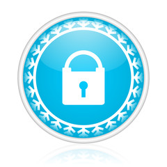 Christmas design blue vector web icon.