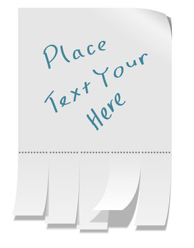 White street ad page isolated on white background vector templat