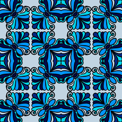 Seamless vintage pattern in beautiful colors. Vector background