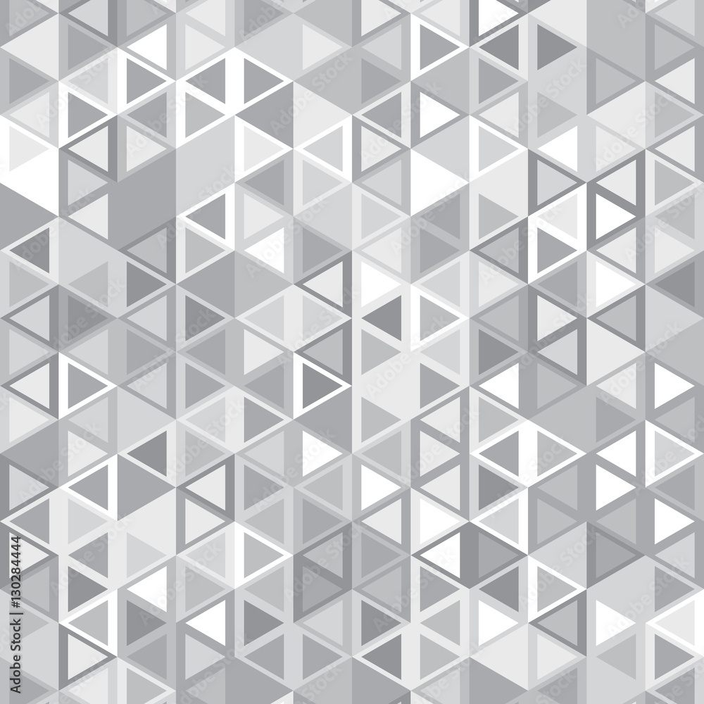 Poster the abstract image of gray triangles.