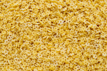 Italian pasta on close up background.