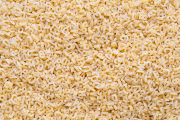 Italian pasta on close up background.