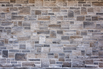Modern stone wall exterior house detail