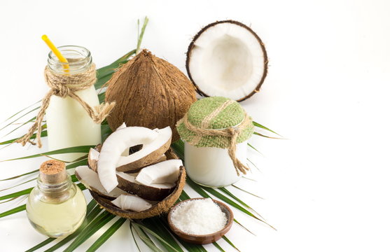 Coconut products, fresh fruit milk and oil