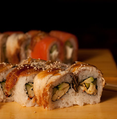  sushi in japanese restaraunt 